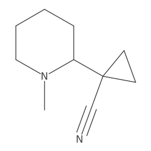 1-(1-Methylpiperidin-2-yl)cyclopropane-1-carbonitrile结构式