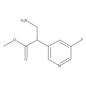 Methyl 3-amino-2-(5-fluoropyridin-3-yl)propanoate Structure