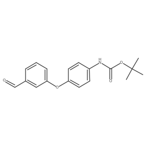 tert-butyl N-[4-(3-formylphenoxy)phenyl]carbamate结构式