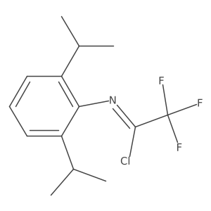 N-(2,6-Diisopropylphenyl)-1-chloro-2,2,2-trifluoroethanimine Structure