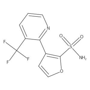 3-[3-(Trifluoromethyl)pyridin-2-yl]furan-2-sulfonamide结构式