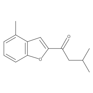 3-Methyl-1-(4-methyl-1-benzofuran-2-yl)butan-1-one结构式