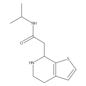 N-(propan-2-yl)-2-{4H,5H,6H,7H-thieno[2,3-c]pyridin-7-yl}acetamide Structure