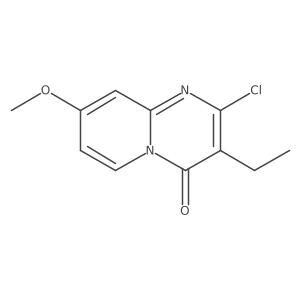 2-chloro-3-ethyl-8-methoxy-4H-pyrido[1,2-a]pyrimidin-4-one结构式