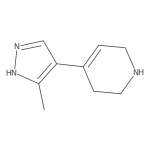 4-(3-methyl-1H-pyrazol-4-yl)-1,2,3,6-tetrahydropyridine Structure