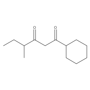1-Cyclohexyl-4-methylhexane-1,3-dione Structure