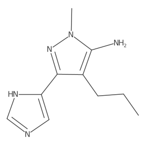 3-(1H-imidazol-5-yl)-1-methyl-4-propyl-1H-pyrazol-5-amine Structure