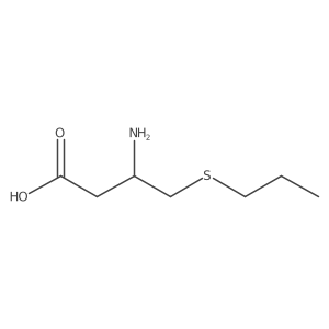 3-Amino-4-(propylsulfanyl)butanoic acid结构式