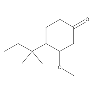3-Methoxy-4-(2-methylbutan-2-yl)cyclohexan-1-one结构式