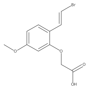2-[2-(2-Bromoethenyl)-5-methoxyphenoxy]acetic acid Structure
