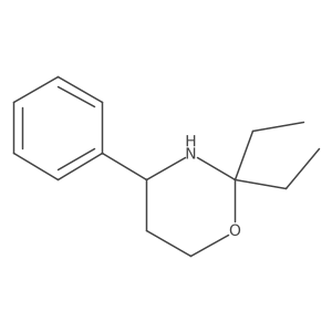 2,2-Diethyl-4-phenyl-1,3-oxazinane结构式