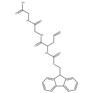 2-{2-[2-({[(9H-fluoren-9-yl)methoxy]carbonyl}amino)pent-4-enamido]acetamido}acetic acid结构式