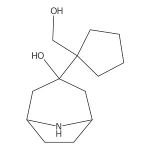3-[1-(Hydroxymethyl)cyclopentyl]-8-azabicyclo[3.2.1]octan-3-ol Structure