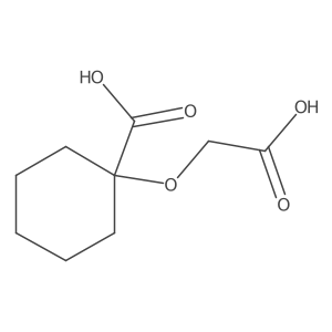1-(Carboxymethoxy)cyclohexane-1-carboxylic acid结构式