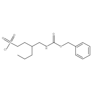 benzyl N-[4-(chlorosulfonyl)-2-propylbutyl]carbamate Structure