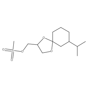 [7-(Propan-2-yl)-1,4-dioxaspiro[4.5]decan-2-yl]methyl methanesulfonate Structure