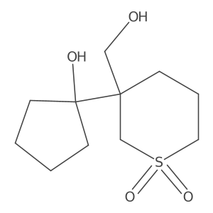 3-(1-Hydroxycyclopentyl)-3-(hydroxymethyl)-1lambda6-thiane-1,1-dione Structure