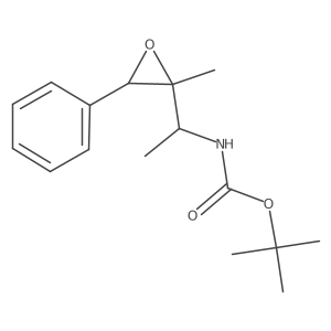 tert-butyl N-[1-(2-methyl-3-phenyloxiran-2-yl)ethyl]carbamate结构式