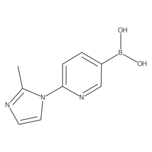 (6-(2-Methyl-1H-imidazol-1-yl)pyridin-3-yl)boronic acid Structure