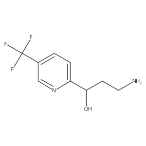 (1R)-3-amino-1-[5-(trifluoromethyl)pyridin-2-yl]propan-1-ol Structure