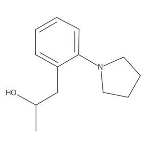 (2R)-1-[2-(pyrrolidin-1-yl)phenyl]propan-2-ol结构式