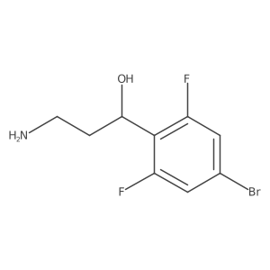 (1R)-3-amino-1-(4-bromo-2,6-difluorophenyl)propan-1-ol Structure