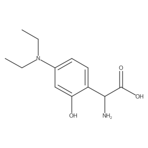 2-Amino-2-[4-(diethylamino)-2-hydroxyphenyl]acetic acid Structure