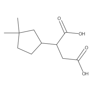 2-(3,3-Dimethylcyclopentyl)butanedioic acid结构式