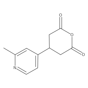 4-(2-Methylpyridin-4-yl)oxane-2,6-dione Structure