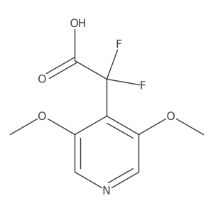 2-(3,5-Dimethoxypyridin-4-yl)-2,2-difluoroacetic acid Structure