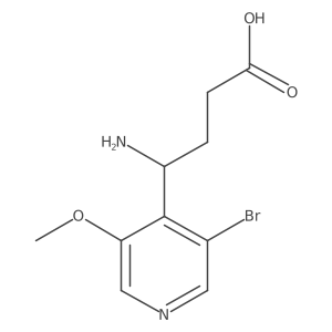 4-Amino-4-(3-bromo-5-methoxypyridin-4-yl)butanoic acid结构式