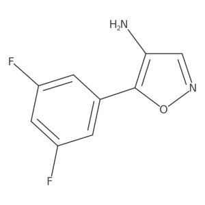 5-(3,5-Difluorophenyl)-1,2-oxazol-4-amine结构式