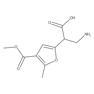 3-Amino-2-[4-(methoxycarbonyl)-5-methylfuran-2-yl]propanoic acid Structure