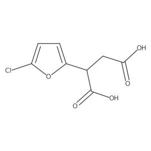 2-(5-Chlorofuran-2-yl)butanedioic acid Structure