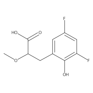 3-(3,5-Difluoro-2-hydroxyphenyl)-2-methoxypropanoic acid Structure