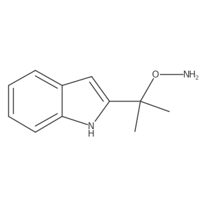 O-[2-(1H-indol-2-yl)propan-2-yl]hydroxylamine结构式