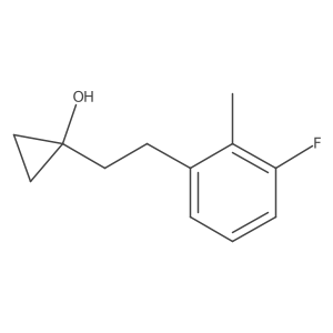 1-[2-(3-Fluoro-2-methylphenyl)ethyl]cyclopropan-1-ol结构式