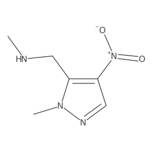 methyl[(1-methyl-4-nitro-1H-pyrazol-5-yl)methyl]amine结构式