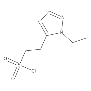 2-(1-ethyl-1H-1,2,4-triazol-5-yl)ethane-1-sulfonyl chloride Structure
