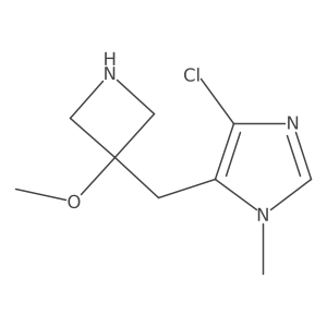 4-chloro-5-[(3-methoxyazetidin-3-yl)methyl]-1-methyl-1H-imidazole结构式