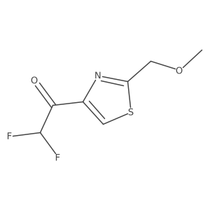 2,2-Difluoro-1-[2-(methoxymethyl)-1,3-thiazol-4-yl]ethan-1-one结构式