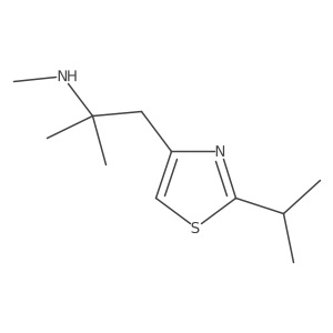 Methyl({2-methyl-1-[2-(propan-2-yl)-1,3-thiazol-4-yl]propan-2-yl})amine结构式