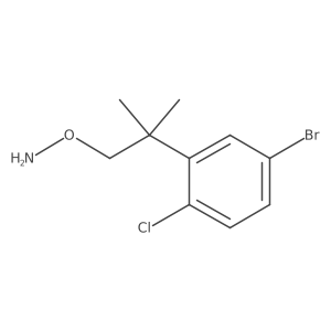 O-[2-(5-bromo-2-chlorophenyl)-2-methylpropyl]hydroxylamine Structure