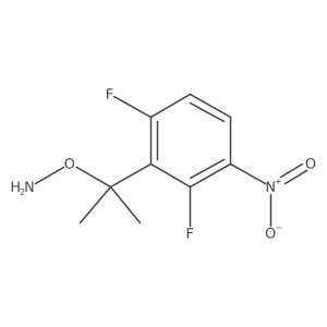 O-[2-(2,6-difluoro-3-nitrophenyl)propan-2-yl]hydroxylamine结构式