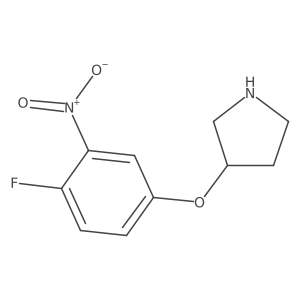 3-(4-Fluoro-3-nitrophenoxy)pyrrolidine Structure