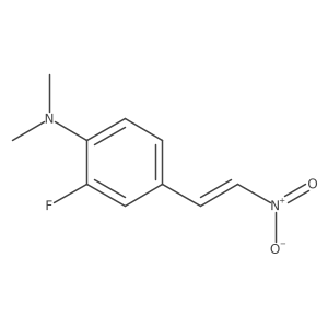 2-fluoro-N,N-dimethyl-4-(2-nitroethenyl)aniline结构式