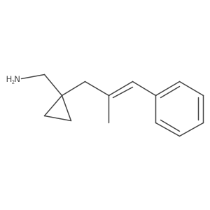 [1-(2-Methyl-3-phenylprop-2-en-1-yl)cyclopropyl]methanamine Structure