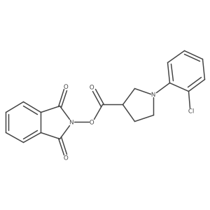 1,3-dioxo-2,3-dihydro-1H-isoindol-2-yl 1-(2-chlorophenyl)pyrrolidine-3-carboxylate Structure