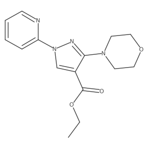 3-(4-Morpholinyl)-1-(2-pyridinyl)-1H-pyrazole-4-carboxylic acid ethyl ester结构式