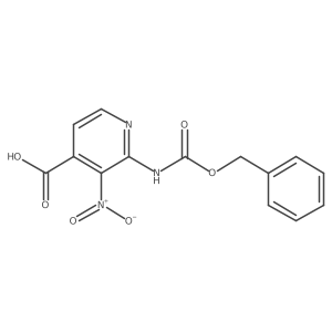 3-Nitro-2-(phenylmethoxycarbonylamino)pyridine-4-carboxylic acid结构式